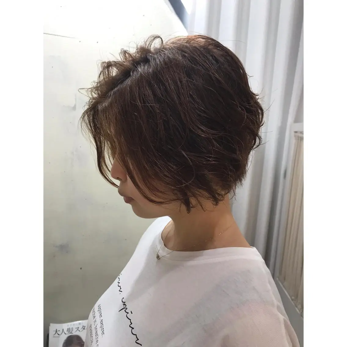 ショート カラー パーマ ショートボブ ボブ ショートヘア マエダ カズエ🫶 coronahairのヘアスタイル
