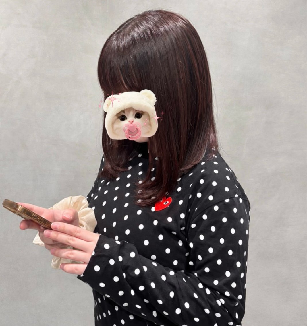 セミロング カラー ブラウンカラー チョコレートブラウン ヘアカラー トリートメント girly上品ヘア 🎀/ベージュikuのヘアスタイル