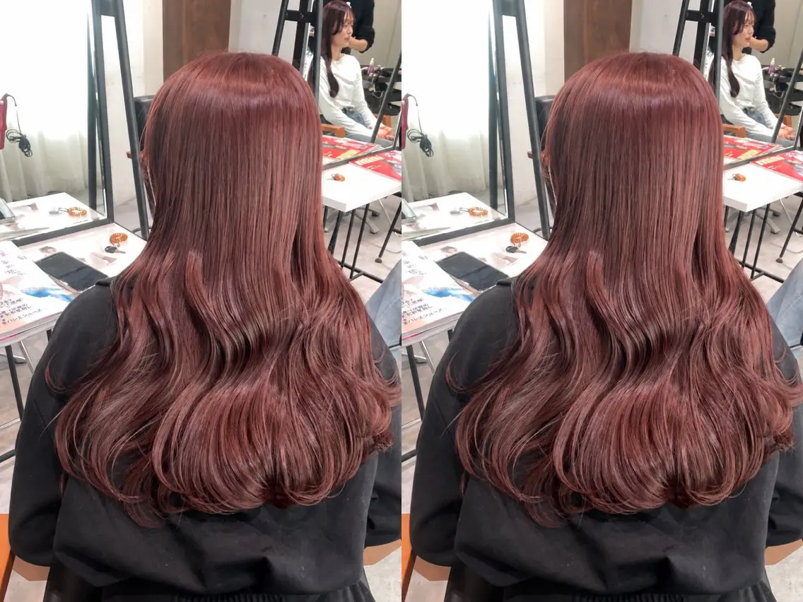 ロング ヘアカラー Rinka🌷🩶 グレージュカラー🫧のヘアスタイル