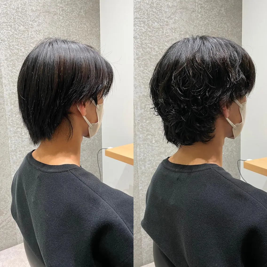 セミロング パーマ メンズ メンズパーマ メンズツイストパーマ セミロングパーマ 似合わせカット スパイラルパーマ 髪質改善ヘアケア 艶髪特化/上田のヘアスタイル