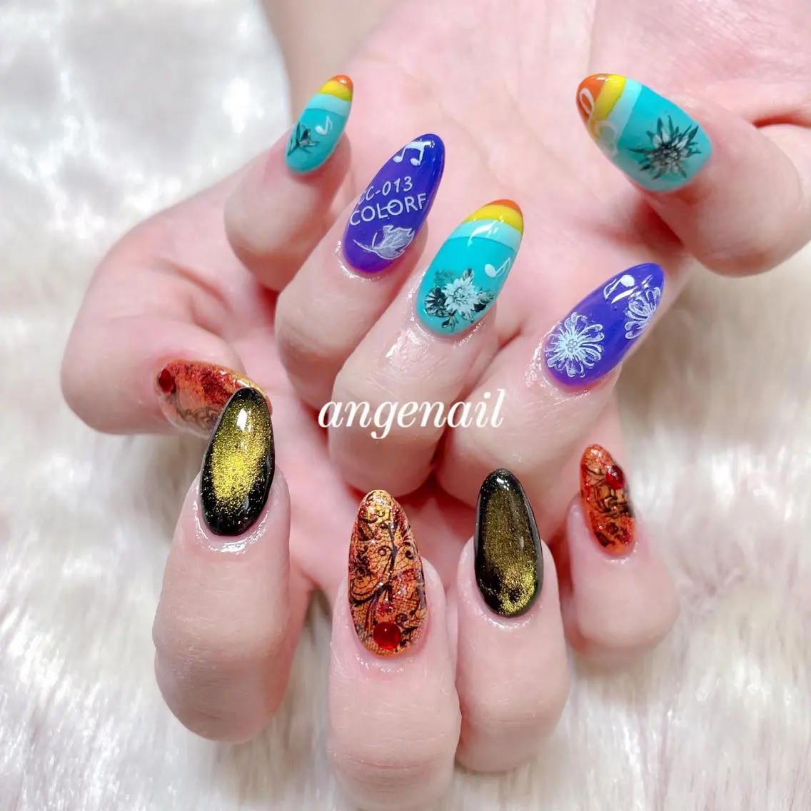 ネイル ハンドネイル オーナーネイリスト MAKIのネイルデザイン