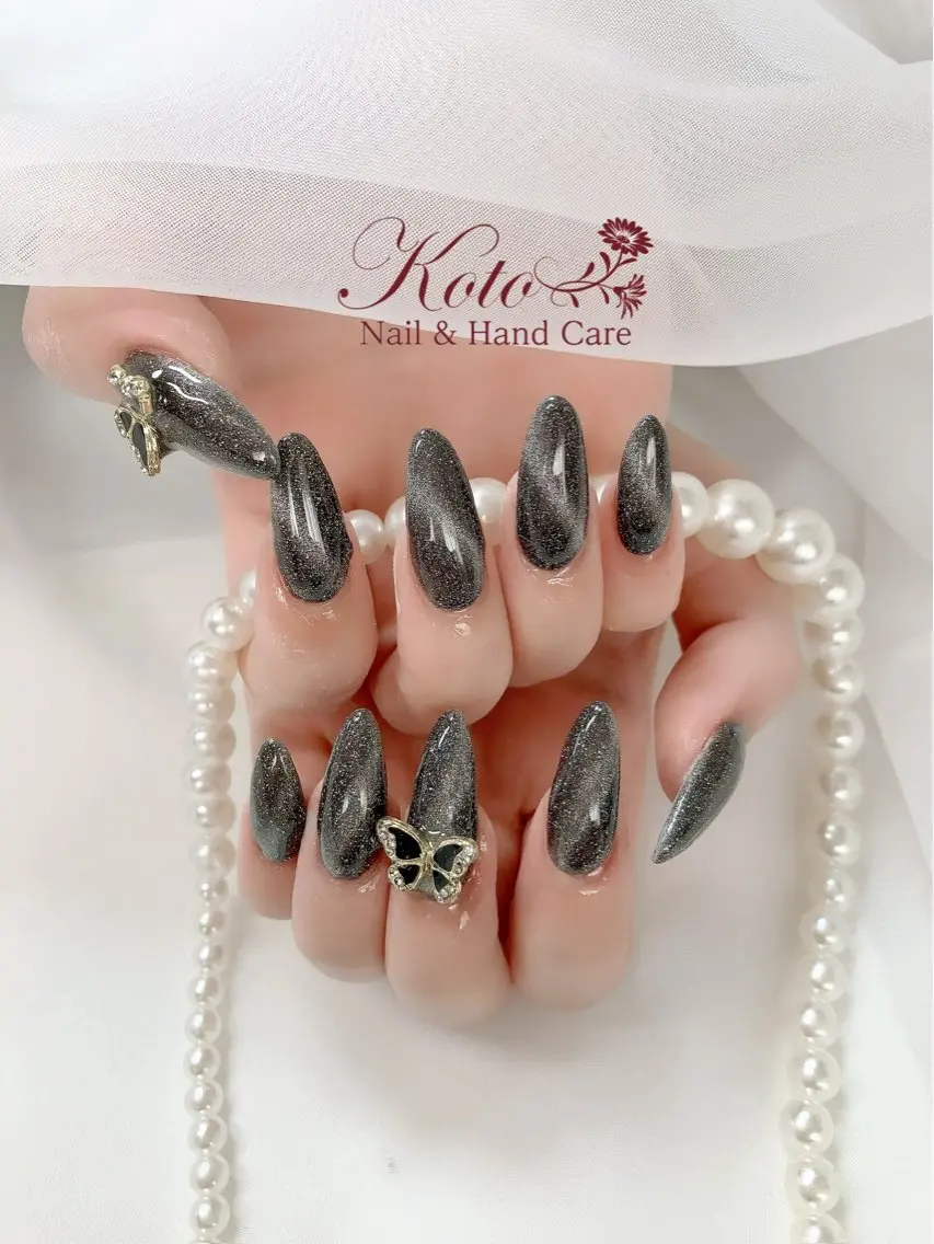ネイル 長さ出し ジェルネイル 持ち込み ニュアンスネイル 赤色 ハンドネイル Nail Salon KOTOのネイルデザイン