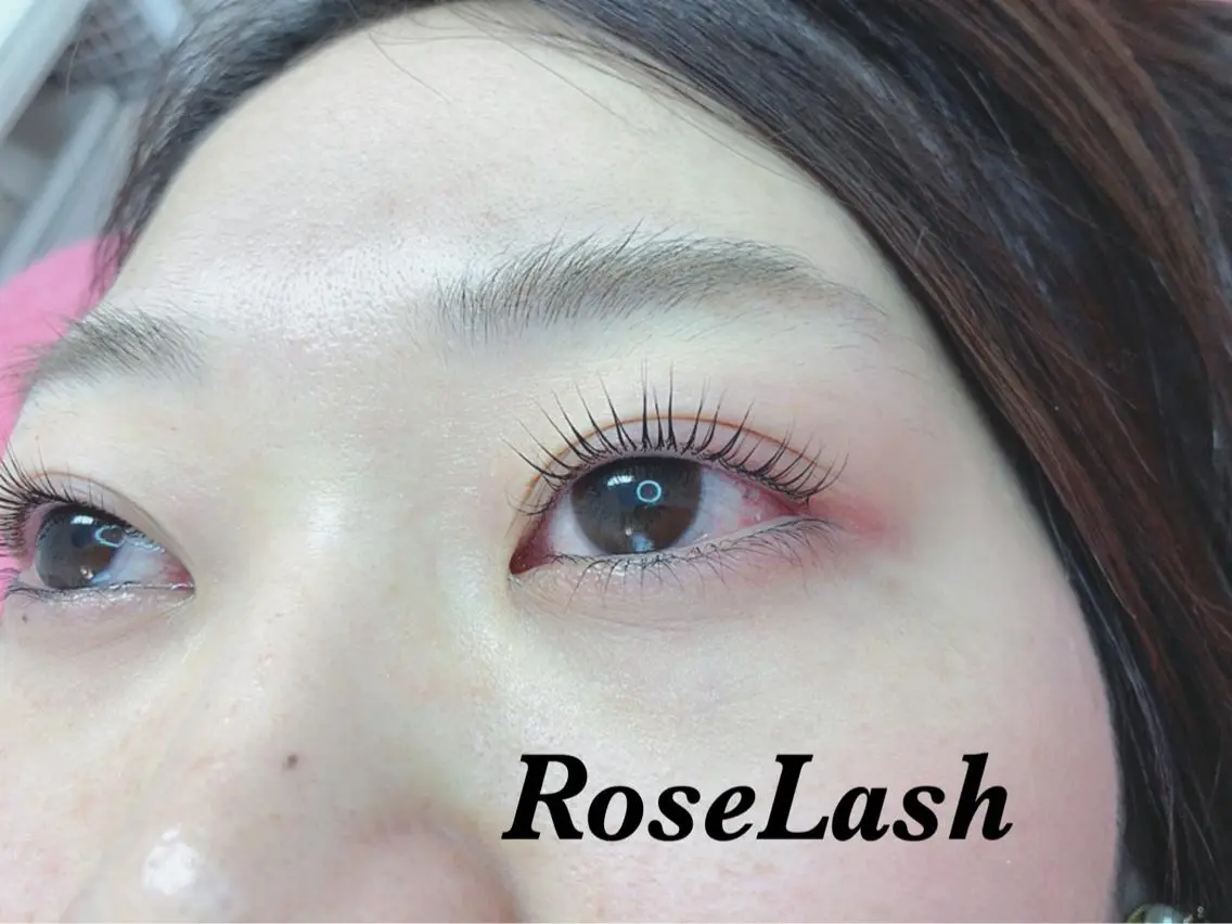 マツエク・マツパ パリジェンヌラッシュリフト 一重×まつ毛パーマ パリジェンヌ/まつパ RoseLashのネイルデザイン