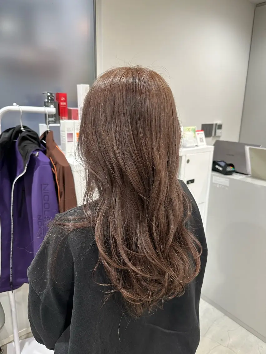 【ご新規様限定】カット＋ブリーチなしダブルカラー＋トリートメント🫧🥣の写真