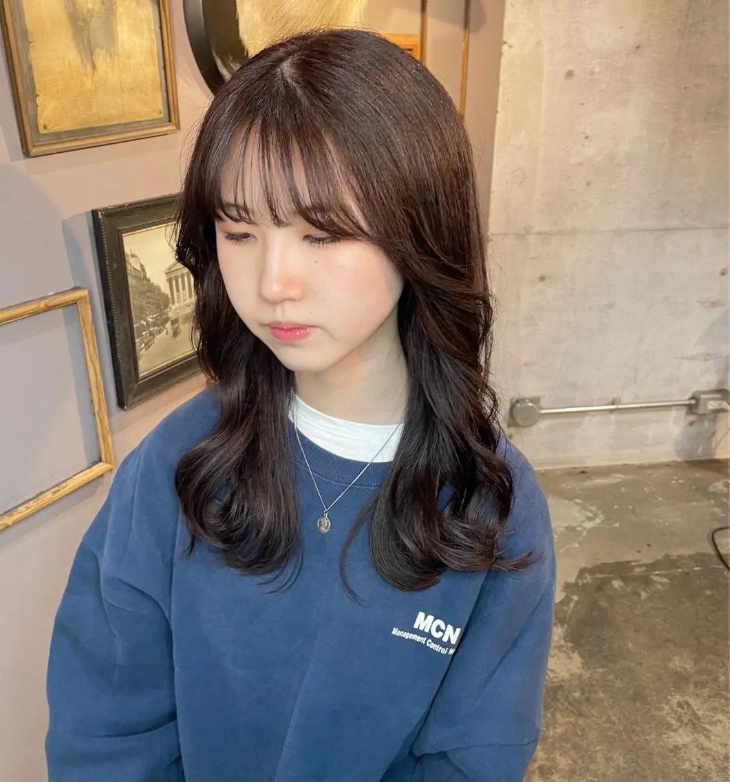 ロング カラー ラベンダーカラー STELLA 小林優真のヘアスタイル
