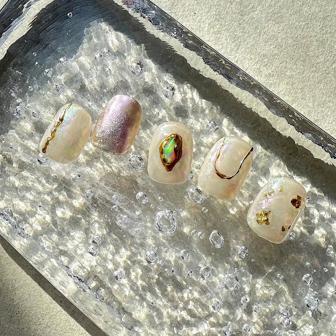 ネイル ニュアンスネイル ショートネイル gemickle nailのネイルデザイン