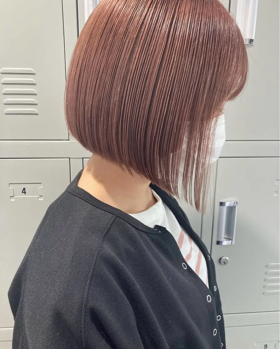 ミディアム ワンカラー/ WARPミユのヘアスタイル