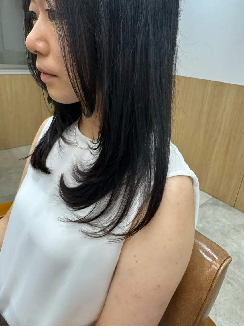 ロング レイヤー/ショート/ 透明感/銀座/れんのヘアスタイル