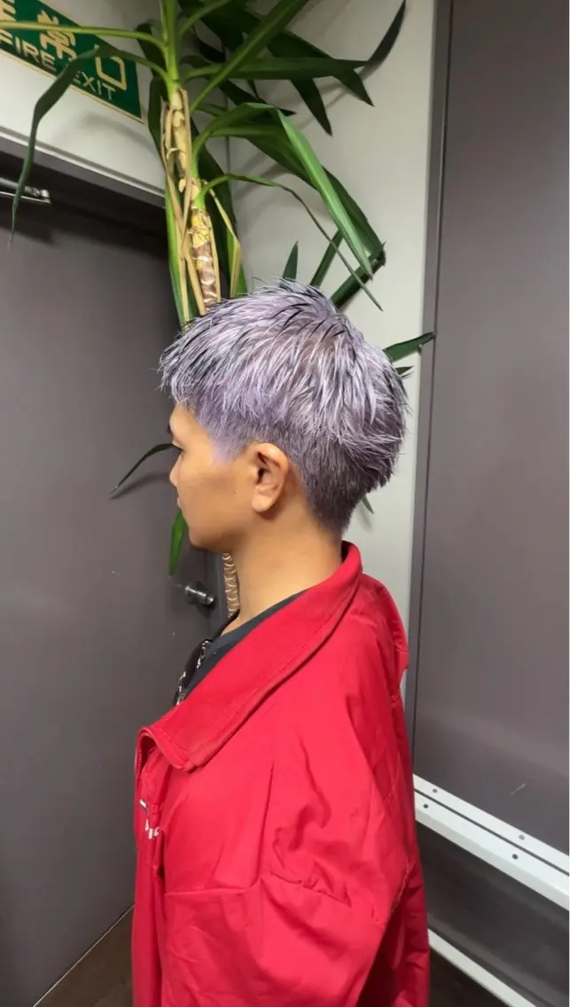 カラー メンズ メンズハイトーン ハイトーンカラー 店長 ハイトーン× 髪質改善/舘野 涼太のヘアスタイル
