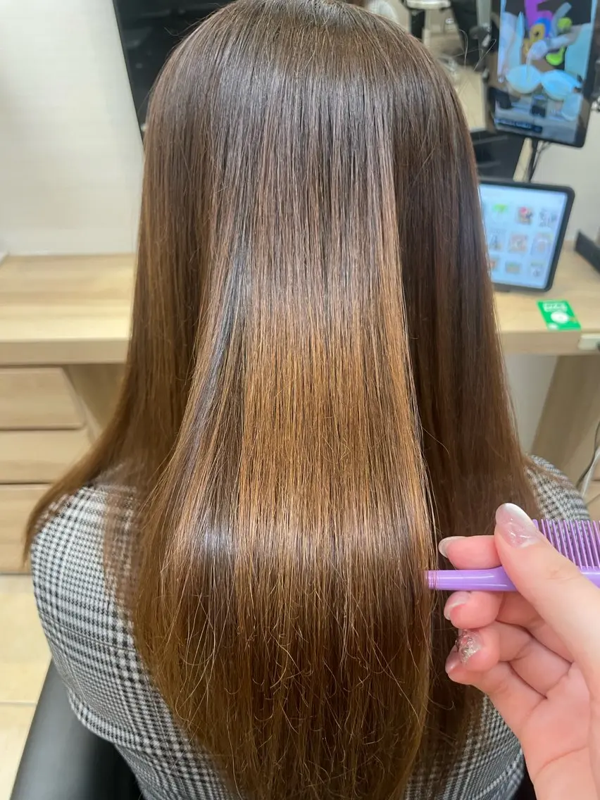 ロング 縮毛矯正 ❄️ゆき ❄️のヘアスタイル