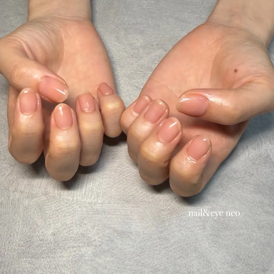 ネイル オフィスネイル ピンク シンプルネイル nail_Neo. Maiのネイルデザイン