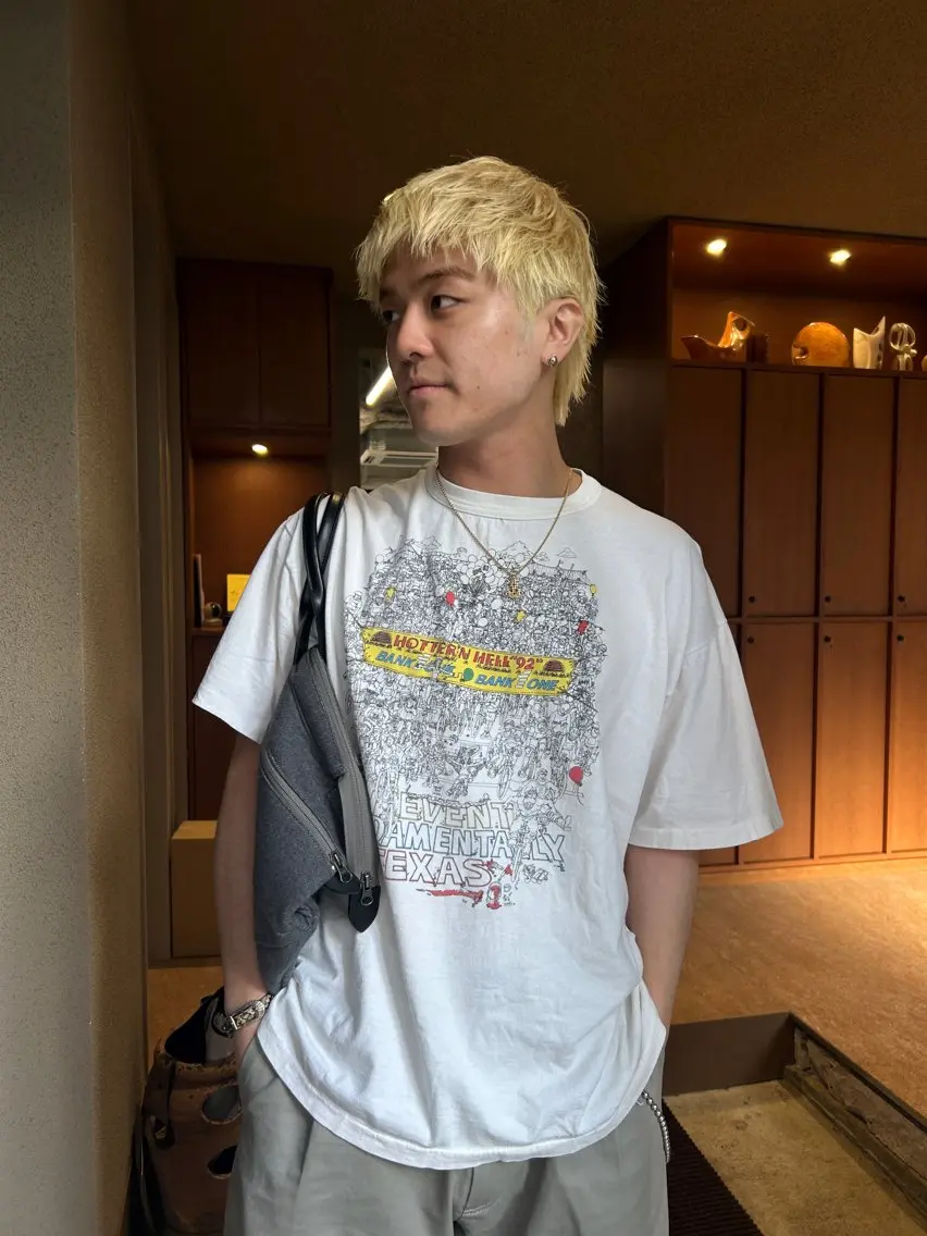 ショート カラー メンズ メンズブリーチ ブリーチ カット ヘアカラー niina suzukiのヘアスタイル