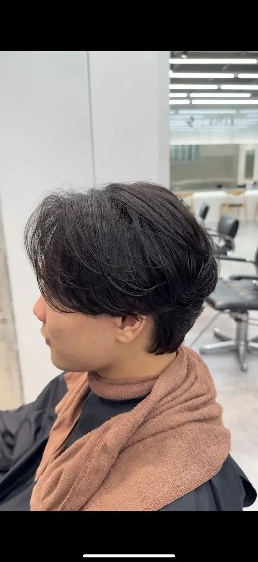 メンズ マッシュパーマ fifth岡村優作のヘアスタイル