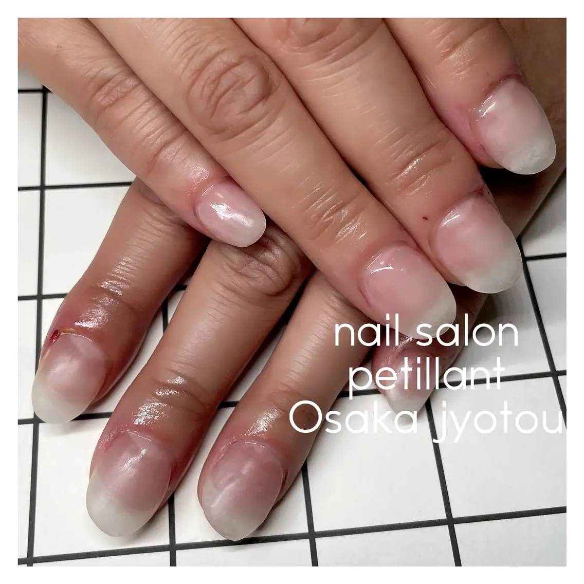 ネイル クリアネイル マットネイル nail salon petillantのネイルデザイン