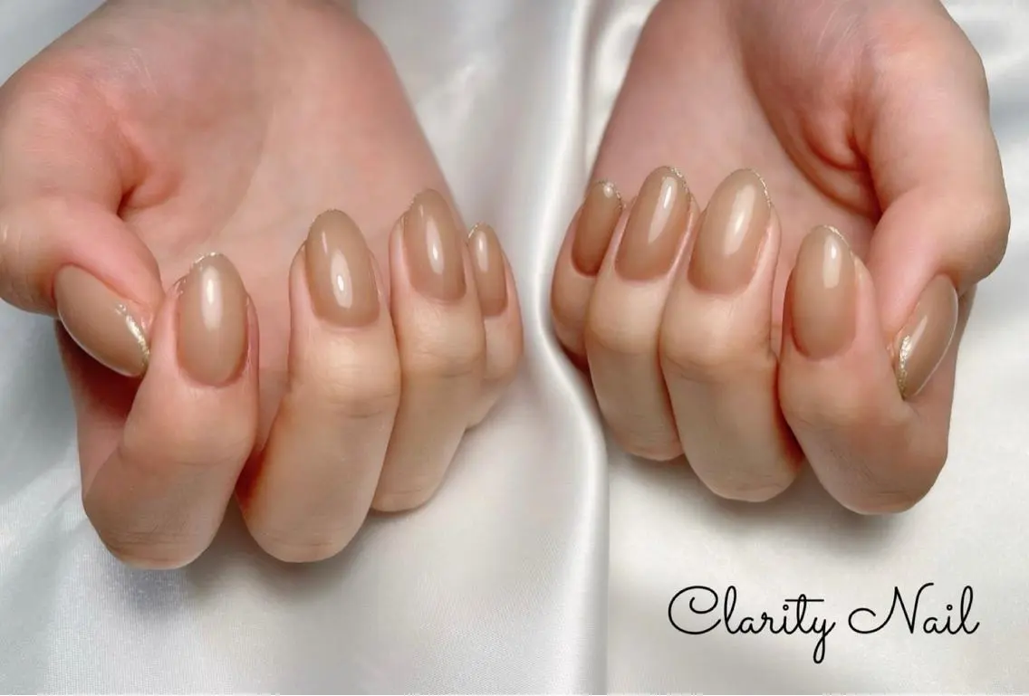 ネイル ラメ(グリッター) ワンカラーネイル ハンドネイル Clarity Nailのネイルデザイン