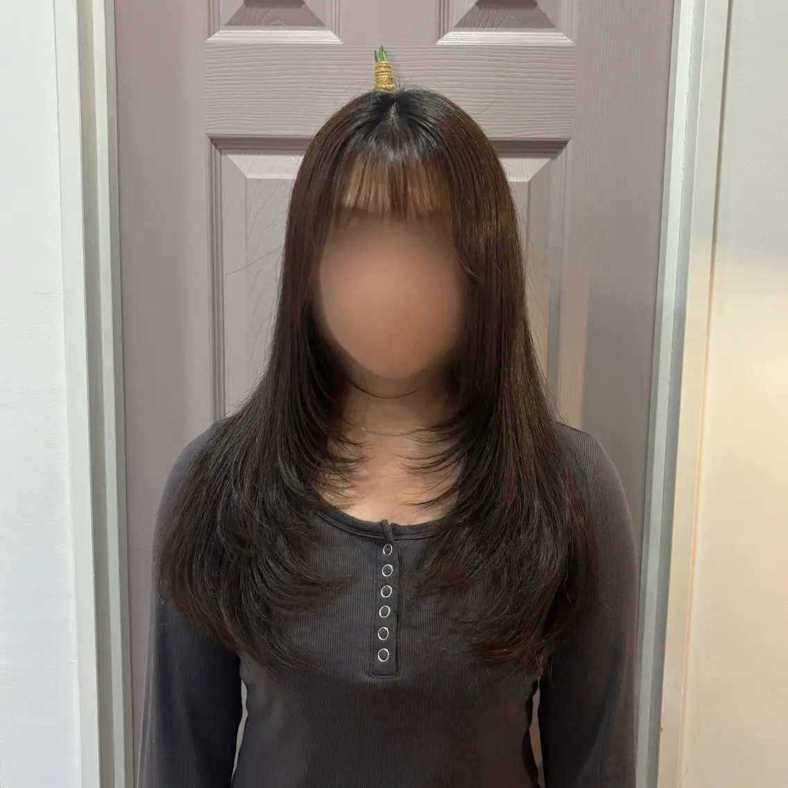 ロング 上村 七海のヘアスタイル