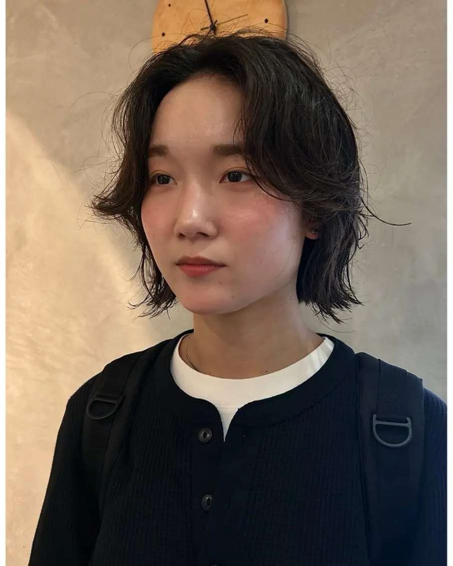 ショート パーマ カット パーマ トリートメント デザインパーマ/ カット/nanaのヘアスタイル