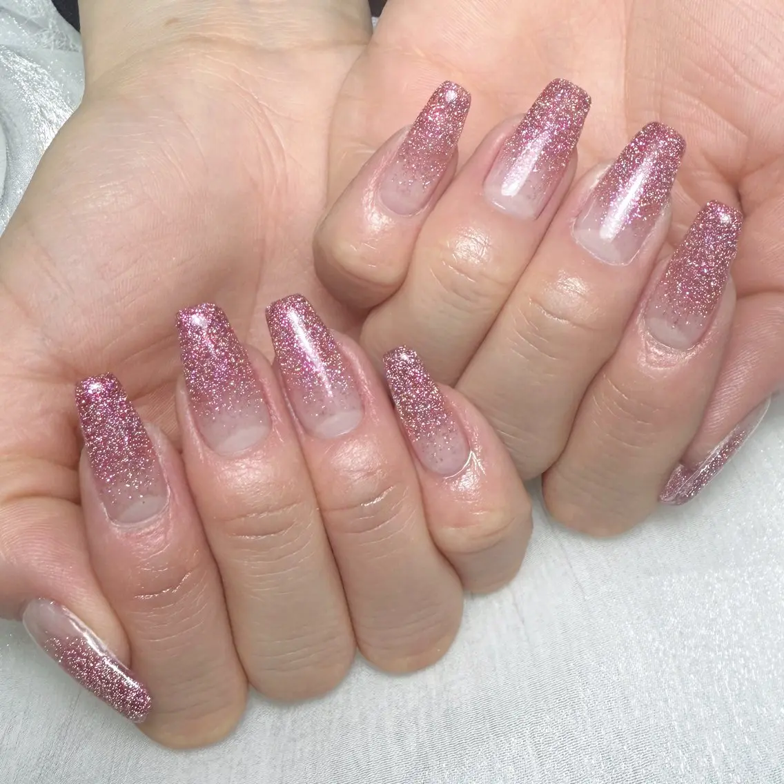 メンズ ネイル メンズ韓国風 アートネイル オーロラネイル ガーリー キラキラネイル ハンドネイル Nail salon 木にいるのネイルデザイン