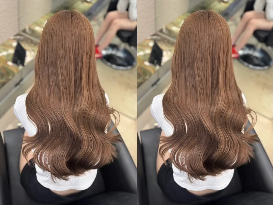 【当日予約可】🎀最高級透明感カラー+補修トリートメント🎀¥2,000-(通常¥8,500)の写真