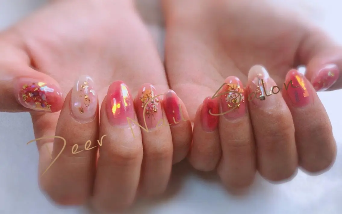 ネイル ハンドネイル Peachy 🍑のネイルデザイン