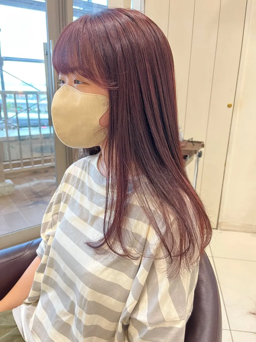 ちぐさ/暖色/ ワンカラー🤍のヘアスタイル