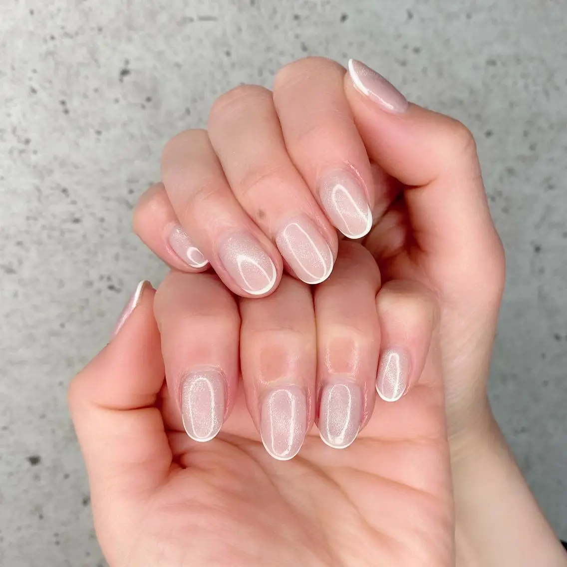 ミディアム カラー パーマ ヘアアレンジ メンズ キッズ ネイル マツエク・マツパ アイブロウ 眉カラー ナチュラル 入学式 入学式 フレンチネイル ハンドネイル Salon Ｋのネイルデザイン