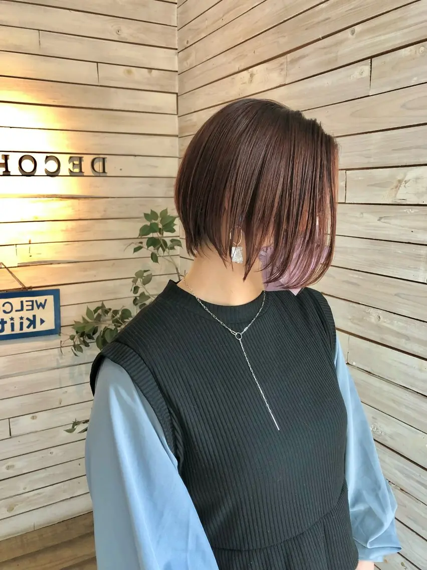 ショート カット ヘアカラー ✨大人美人ショート✨ 店長 藤井一輝のヘアスタイル