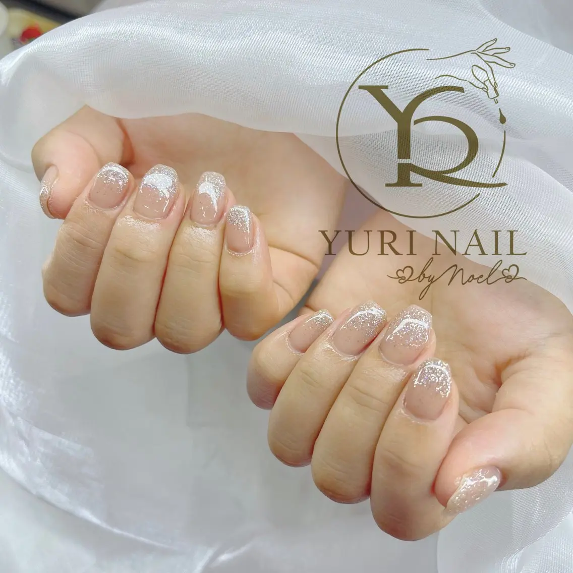 ネイル チークネイル フットネイル フレンチネイル グラデーション キラキラネイル ハンドネイル フットネイル ハンドケア YURI Nail Funabashiのネイルデザイン