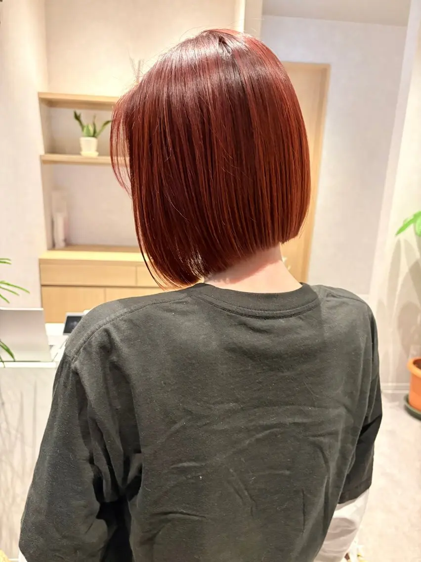 ショート 切りっぱなしボブ ショートボブ ボブ ショートヘア カット ヘアカラー トリートメント 【ボブ/個室サロン】 癒し空間mimuraのヘアスタイル