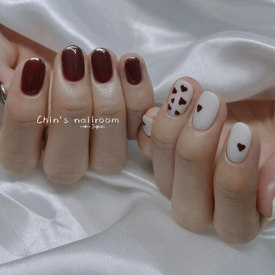ネイル 韓国ネイル ワンホンネイル Kawaii ChibaNailのネイルデザイン
