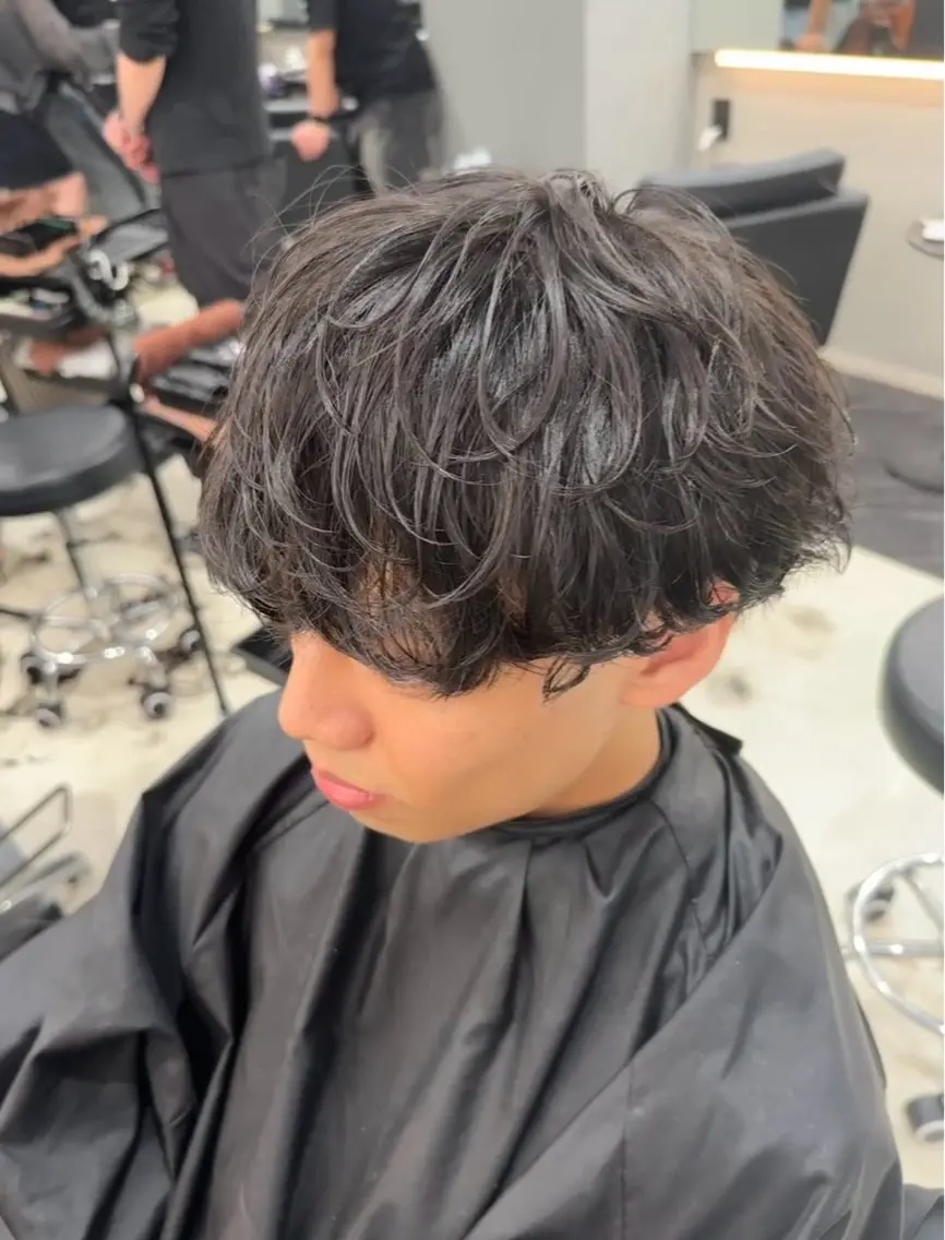 パーマ メンズ メンズパーマ 公平 莉月のヘアスタイル