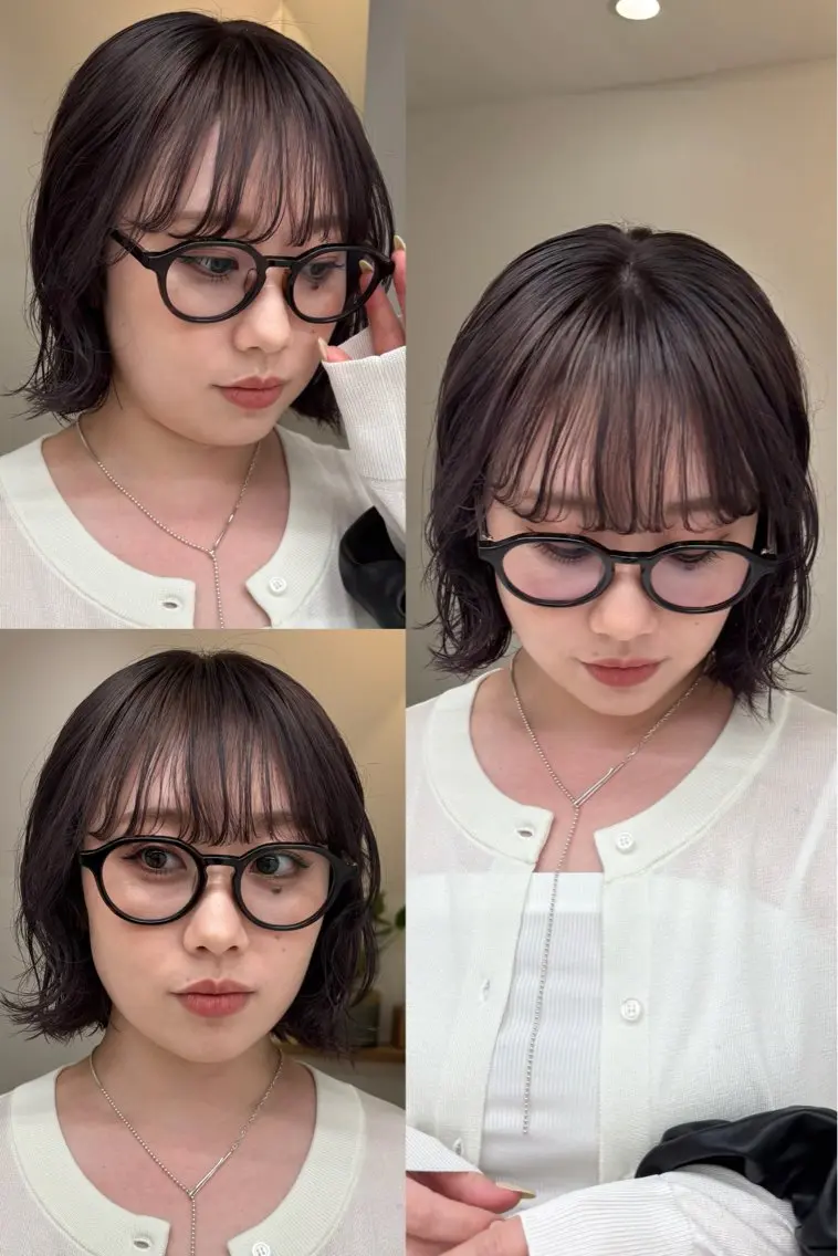 ミディアム 盛れる透明感カラー・ momokaのヘアスタイル