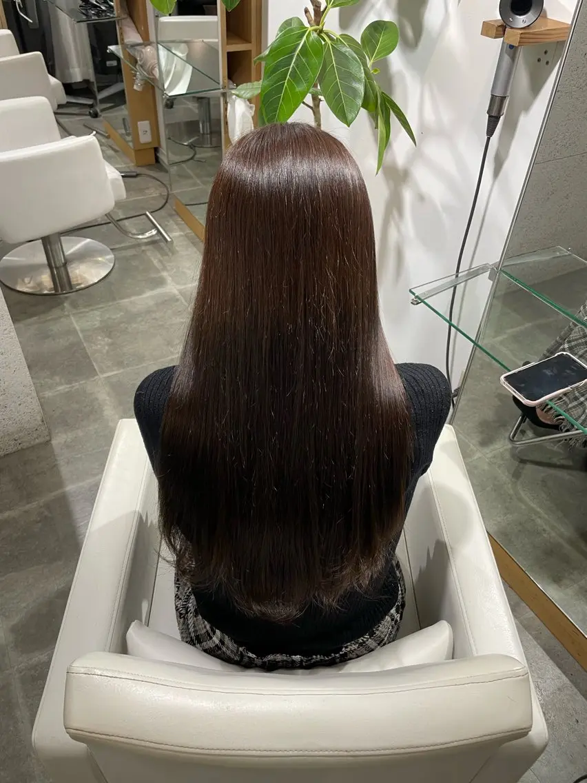ロング カラー 原宿♡透明感カラー♡ 縮毛矯正【MAYU】のヘアスタイル