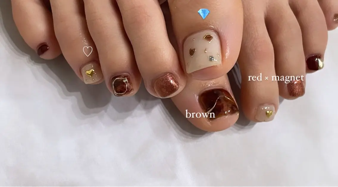 ネイル フットネイル nail salon Talのネイルデザイン