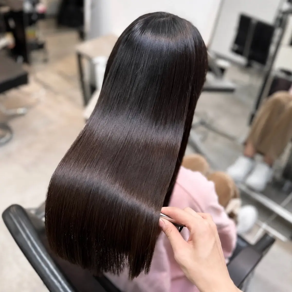 ロング カラー ヘアカラー トリートメント ブリーチ縮毛矯正/ 髪質改善/西野和裕のヘアスタイル
