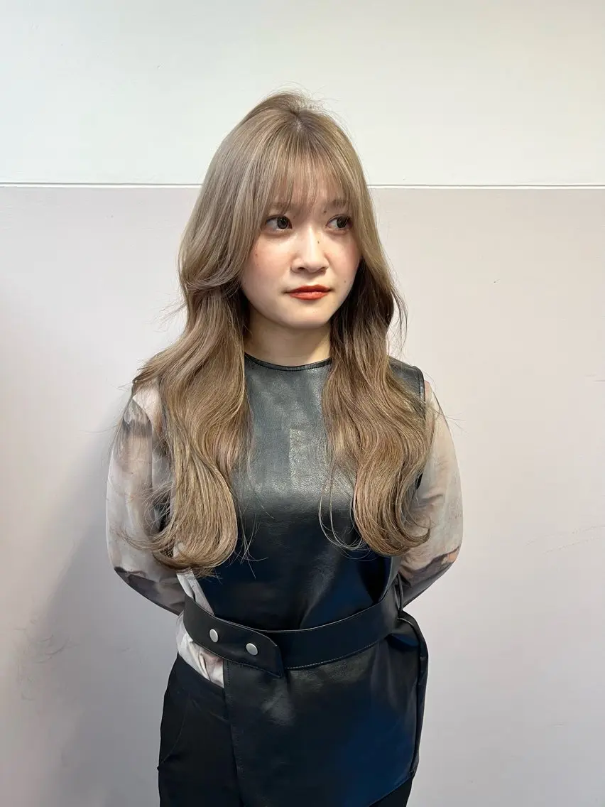 ロング カラー カット ヘアカラー トリートメント 樫原裕二/レイヤー カット/透明感カラーのヘアスタイル
