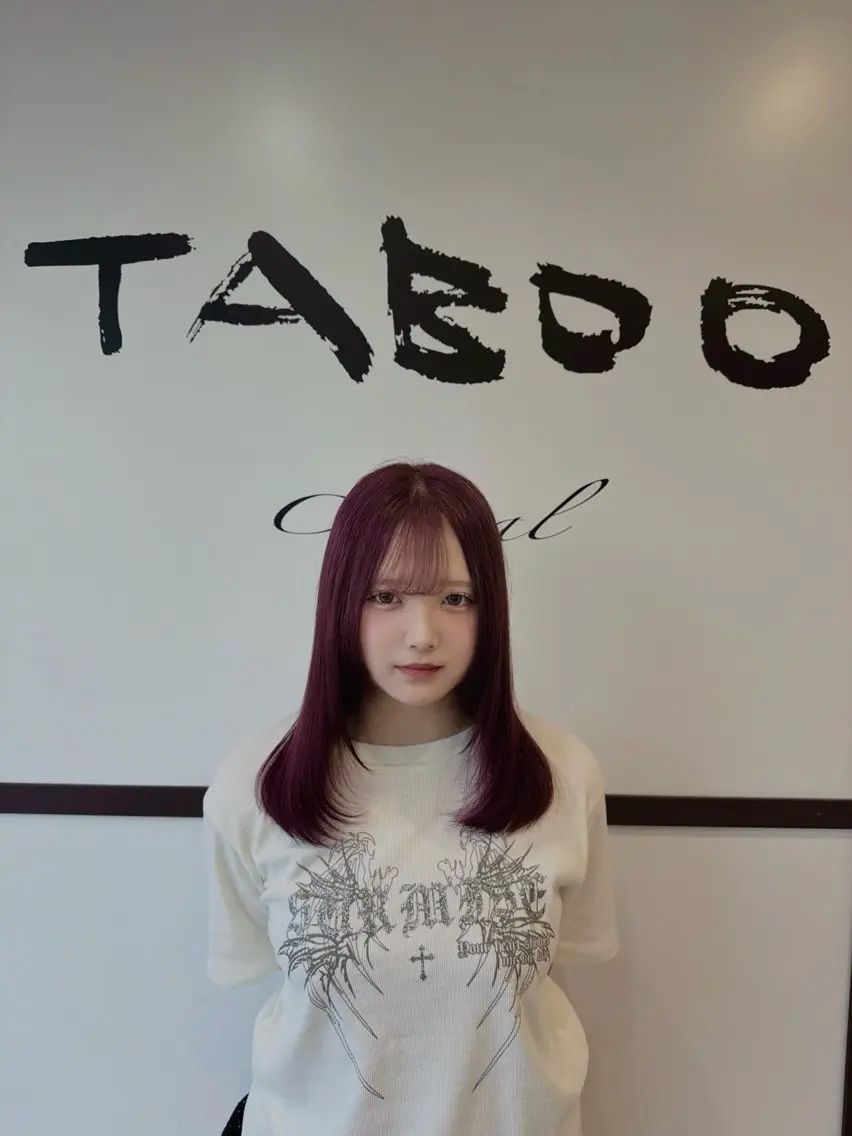 ミディアム ヘアカラー トリートメント 美優🐩/透明感/ ハイトーン/栄のヘアスタイル