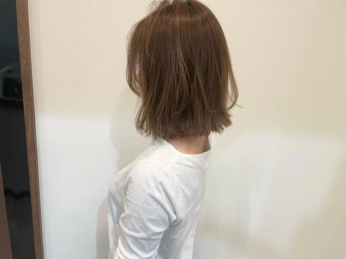 ミディアム カット ヘアカラー マンツーマン 🌿大野千尋のヘアスタイル