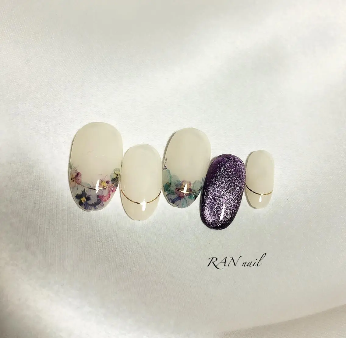 ネイル フラワーネイル フットネイル フレンチネイル オフィスネイル 春ネイル ハンドネイル フットネイル RAN nailのネイルデザイン