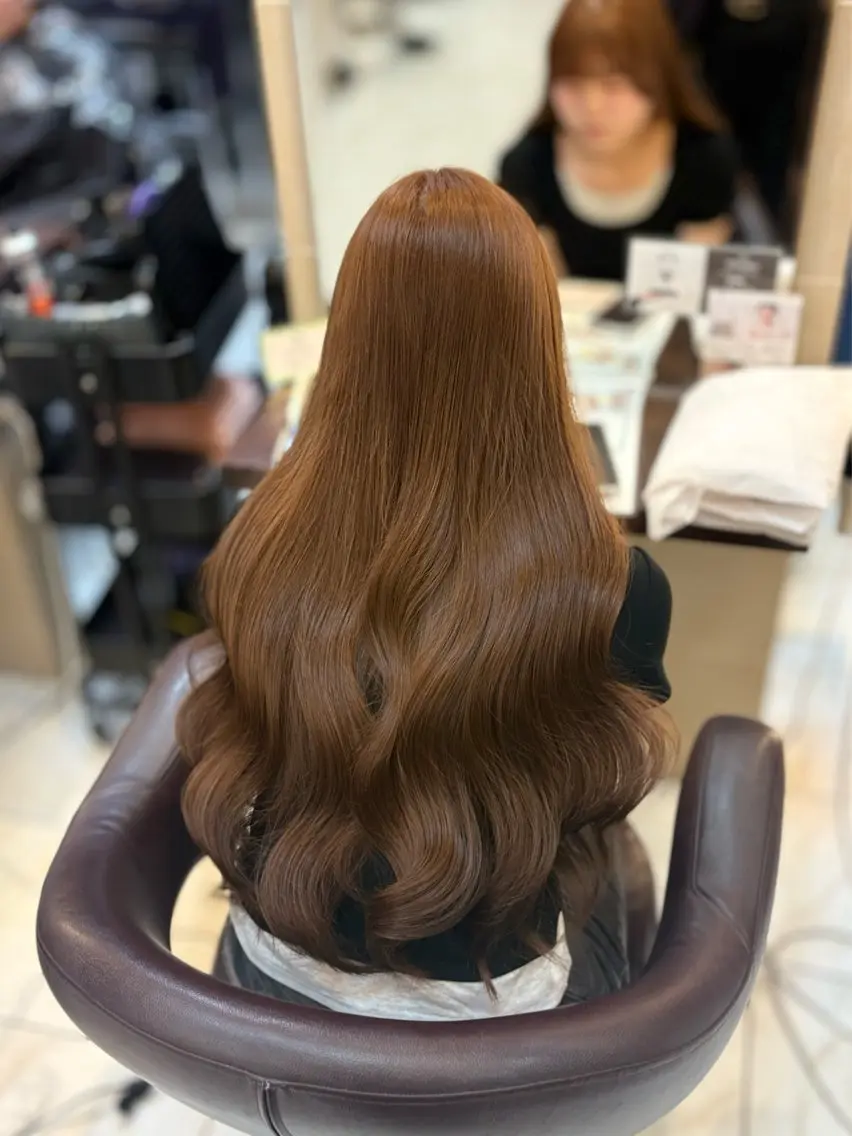 ロング ヘアカラー トリートメント 🎀透明感カラー 🎀ナズナのヘアスタイル