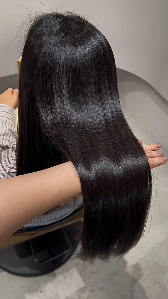 ロング 縮毛矯正 明瀬 咲良🩰 ヘアセットのヘアスタイル