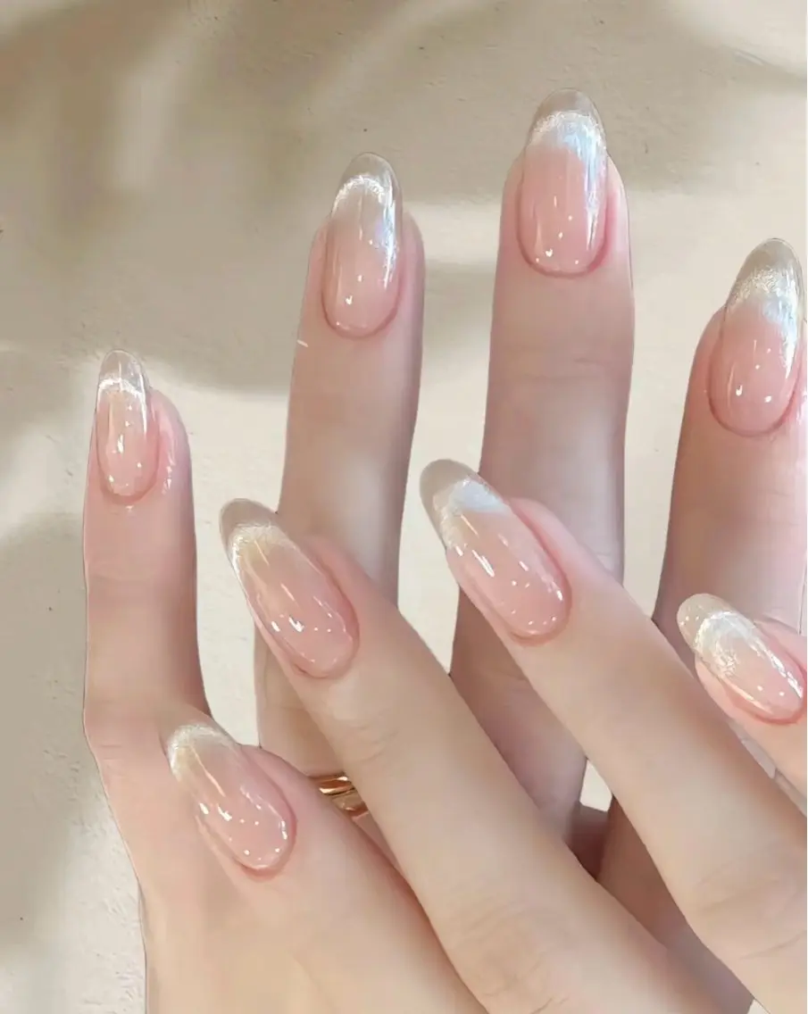 ネイル アートネイル 韓国ネイル 水色 ロングネイル マグネットネイル ハンドネイル ハンドケア NailDemure 【銀座店】のネイルデザイン
