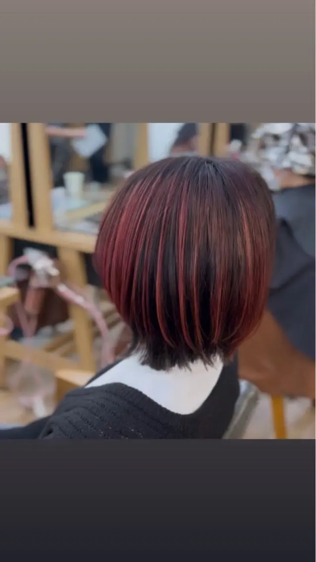 ショート カラー カット ヘアカラー トリートメント 🎀オタク美容師艶髪 カラーERINA🎀のヘアスタイル