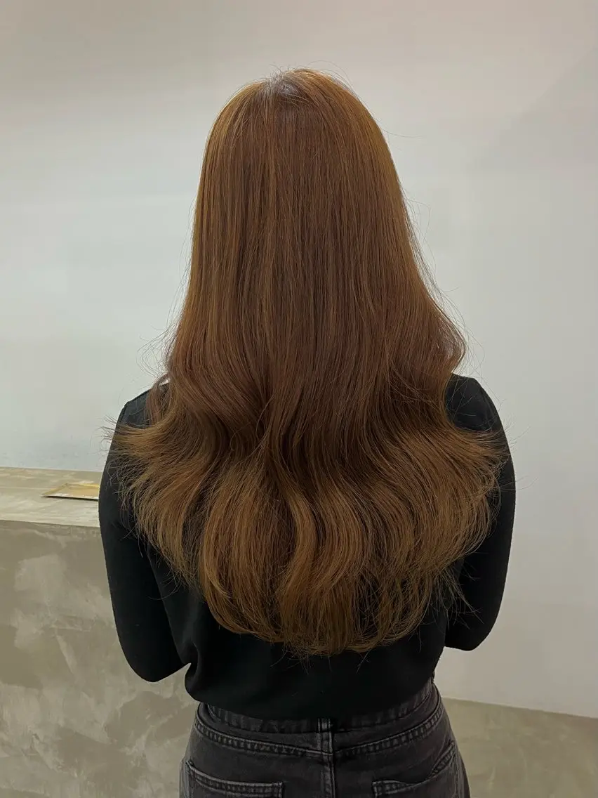 ロング ヘアカラー トリートメント XIA AIMIのヘアスタイル