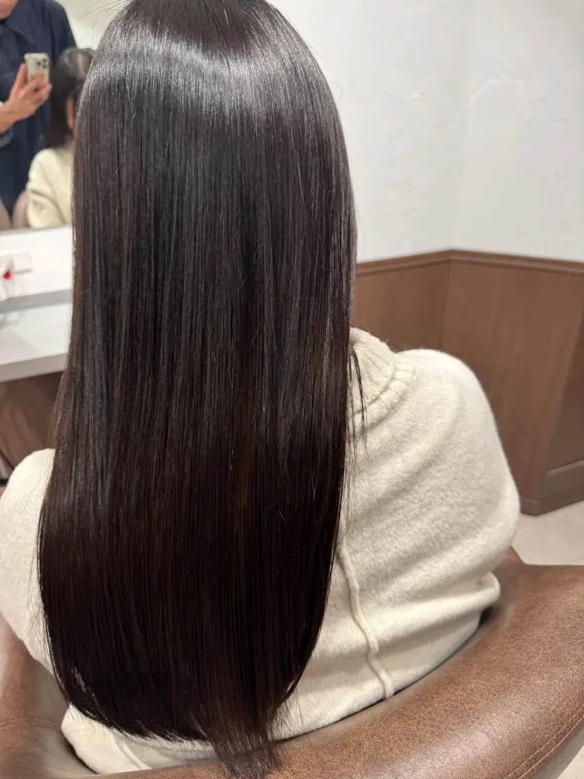 セミロング 髪質改善 トリートメント 月200人を担当 💇‍♀️栗林のヘアスタイル