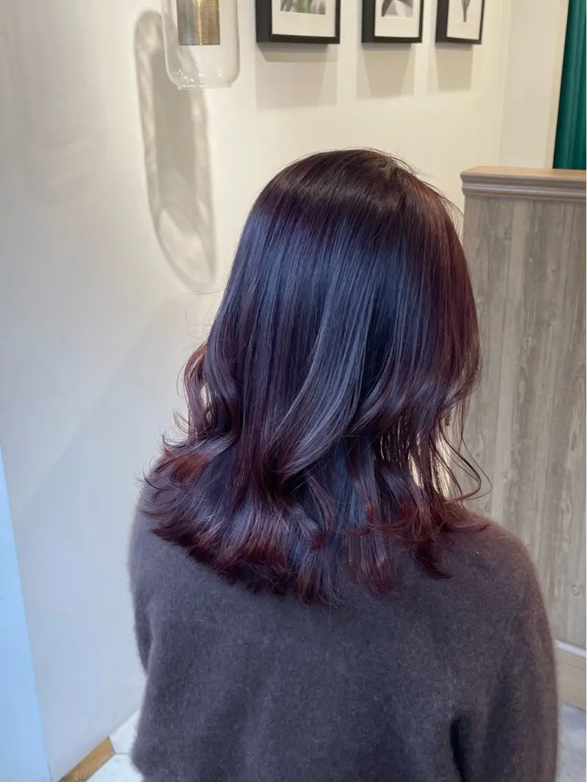セミロング カット ヘアカラー トリートメント 顔まわりcut🌿 Hinakoのヘアスタイル
