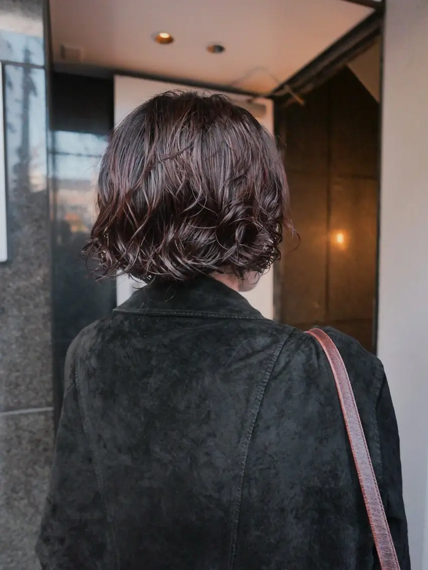 ショート カラー パーマ ボブ トリートメント ニュアンスパーマ カット ヘアカラー パーマ トリートメント 🌿ボブ パーマ高橋啓太🌿のヘアスタイル