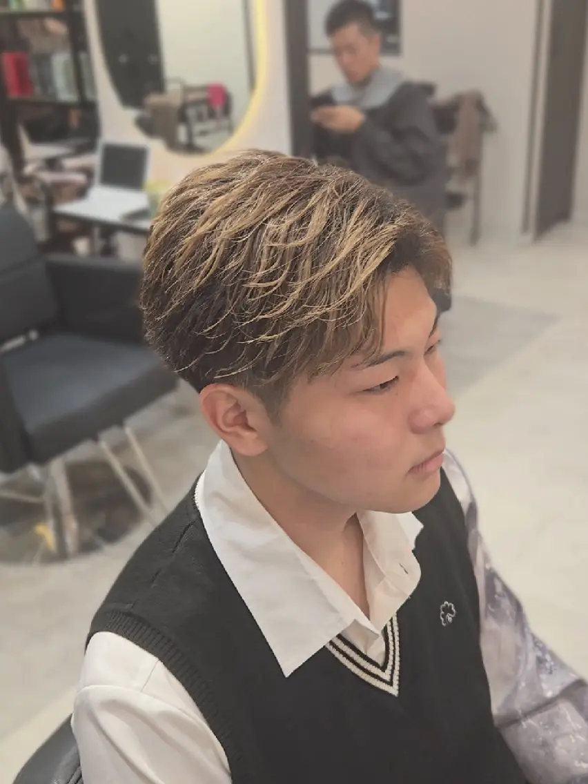 メンズ ショート カット ヘアセット LEN名古屋/パーマ 海外ヘア/メンズ特化のヘアスタイル