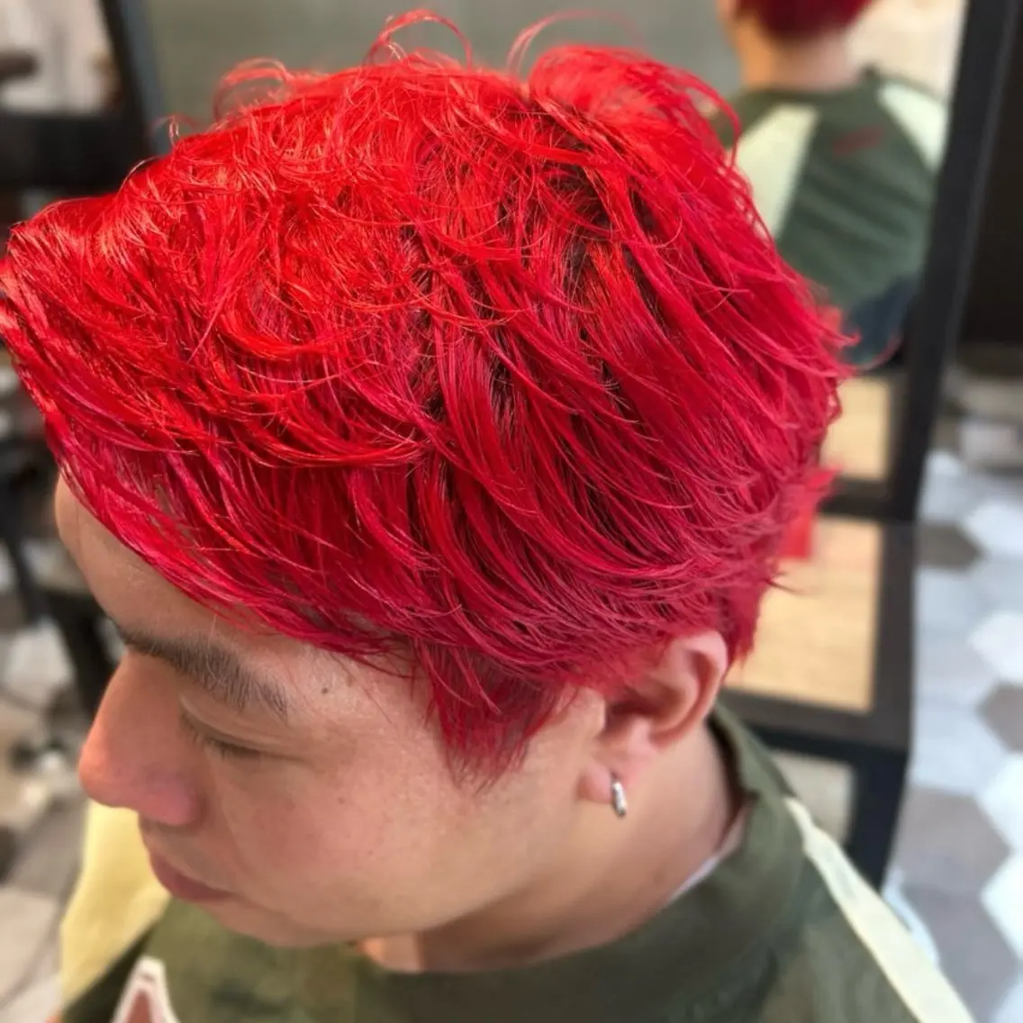 カラー メンズ メンズブリーチ メンズハイトーン ベージュカラー ブリーチ ブロンド ヘアカラー ハイトーン🎨/ パーマ🌀/堀江輝起のヘアスタイル