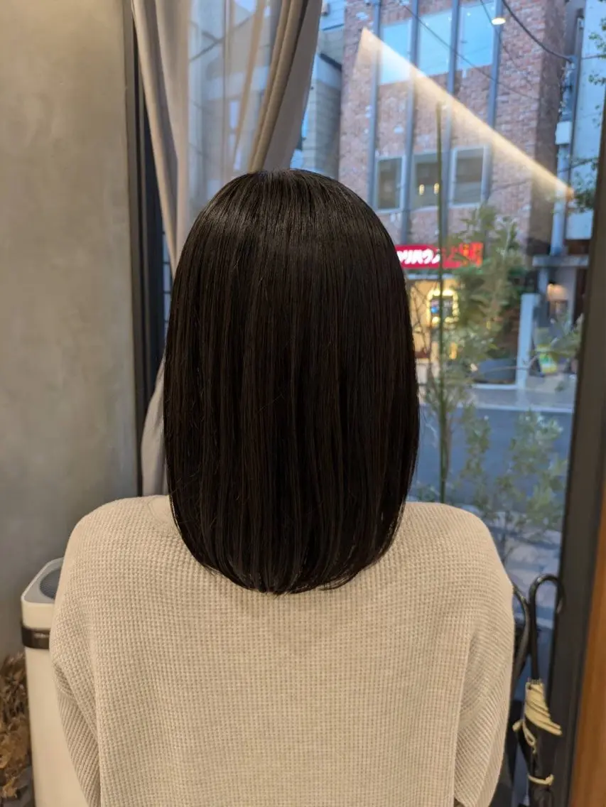 ミディアム カット period. ほりはるかのヘアスタイル